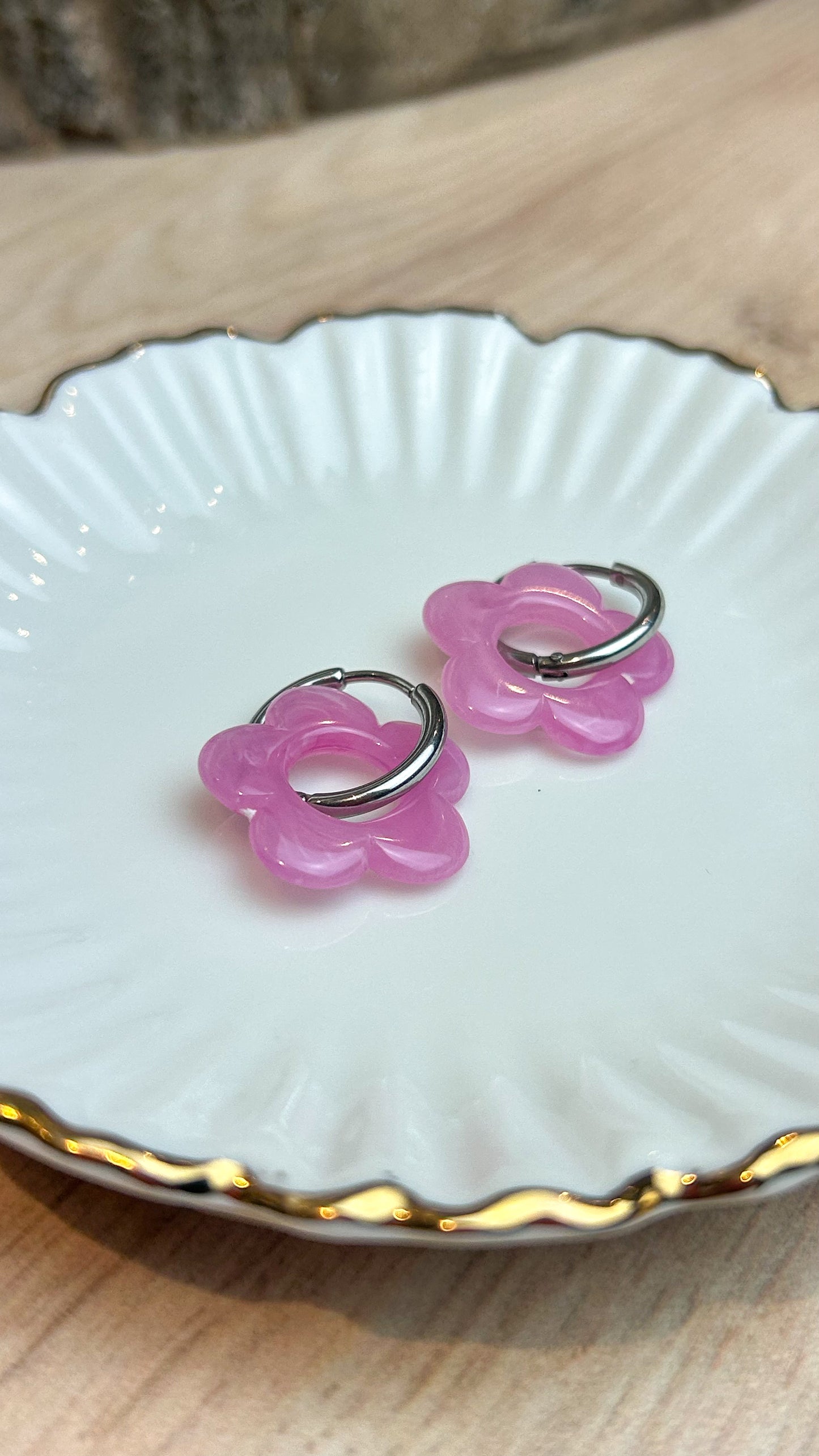 Boucles d'oreilles Fleurs