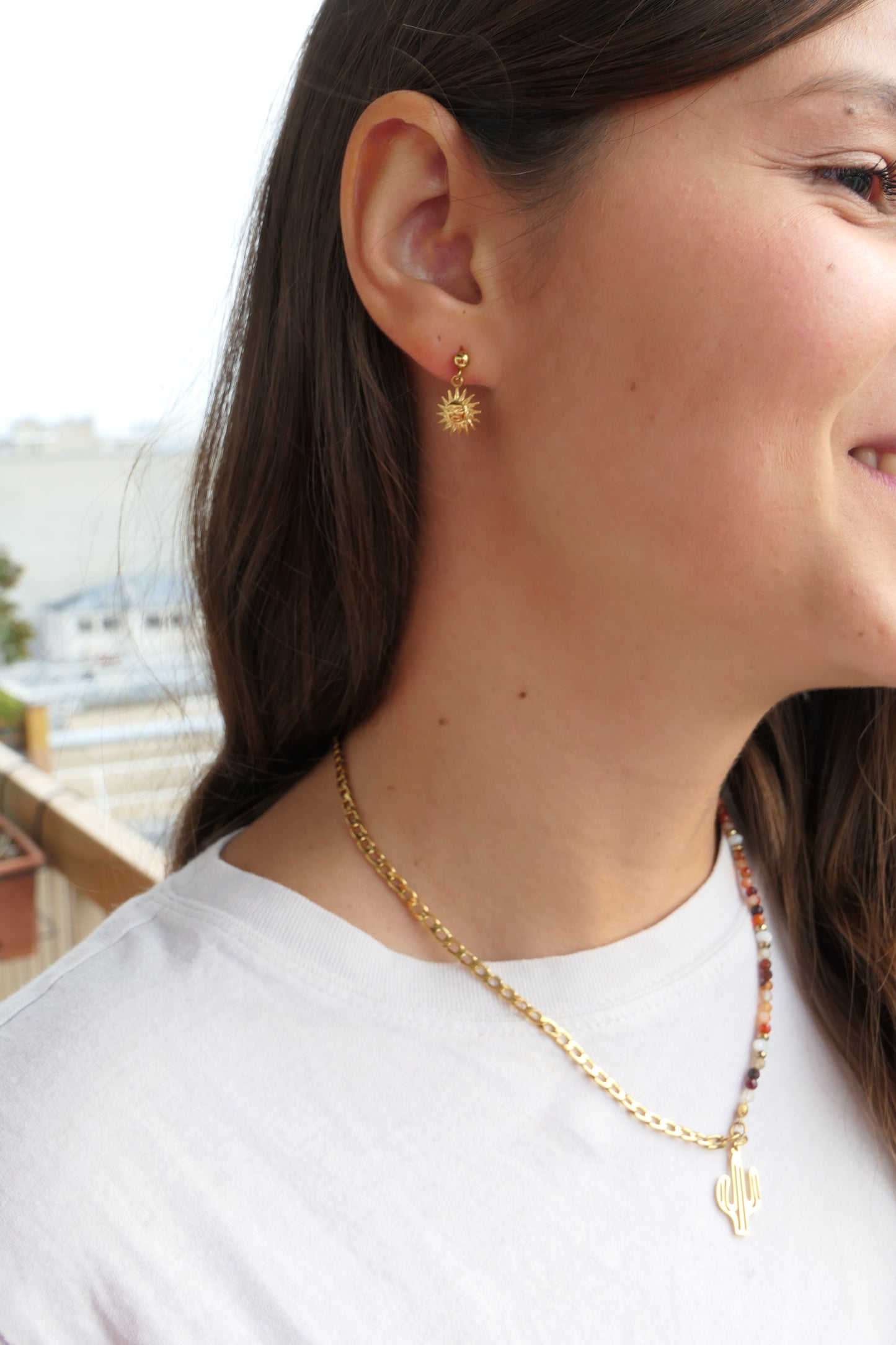Boucles d'oreilles Sun